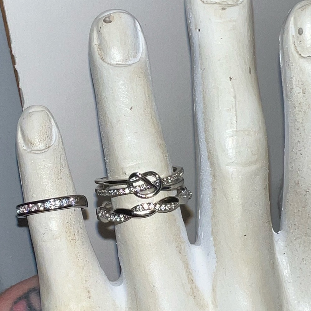 Adjustable sterling silver ring stack * FREE ADD ON ITEM *